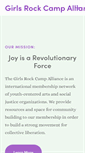 Mobile Screenshot of girlsrockcampalliance.org